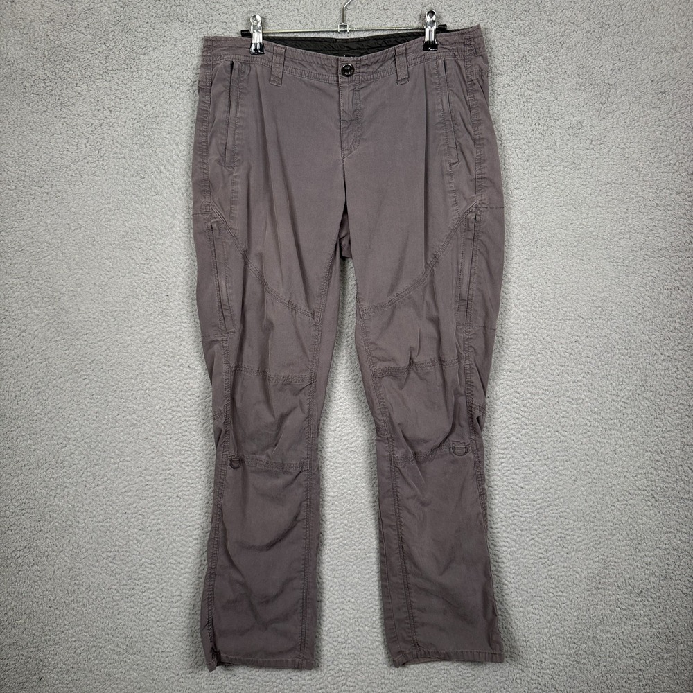 Kuhl Pants Women 10 Gray Spire Roll Up Outdoor Hiking Trail Camp Climbing Basic‎